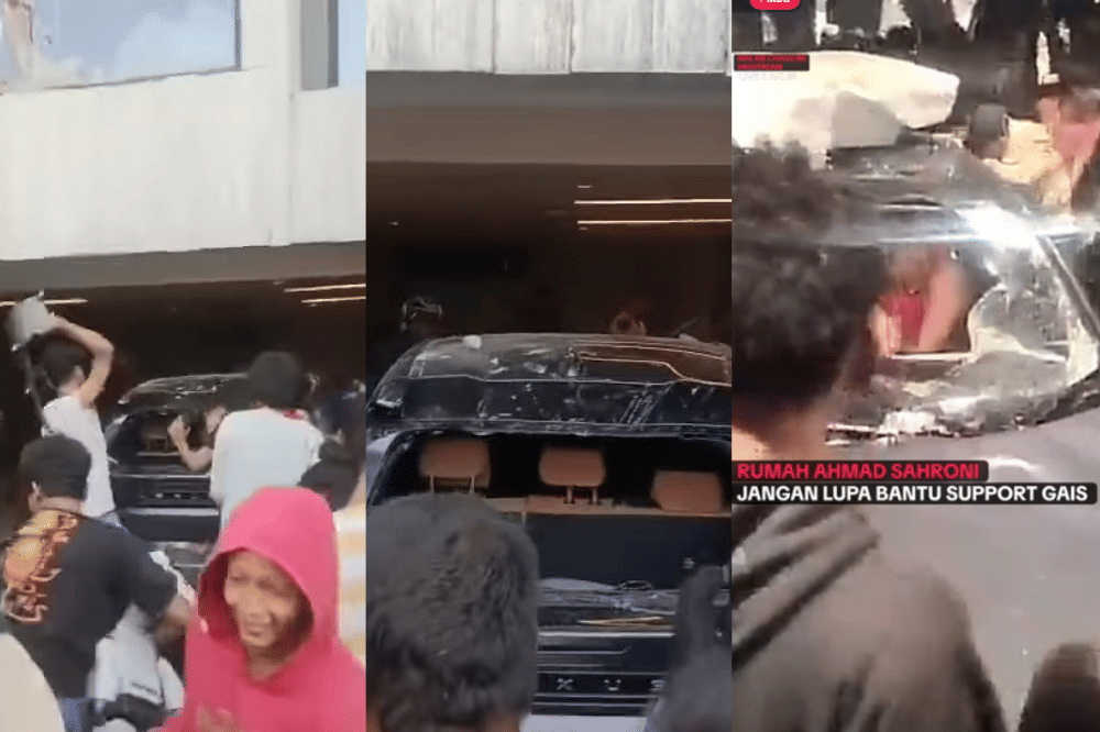 Rumah Ahmad Sahroni dirusak