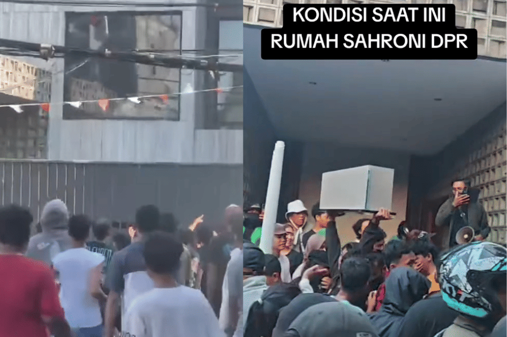 Rumah Ahmad Sahroni dijarah