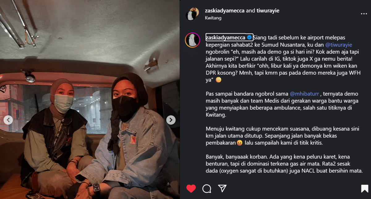7 Artis Turun ke Jalan Saat Aksi Demo, Ada yang Berbagi Makanan