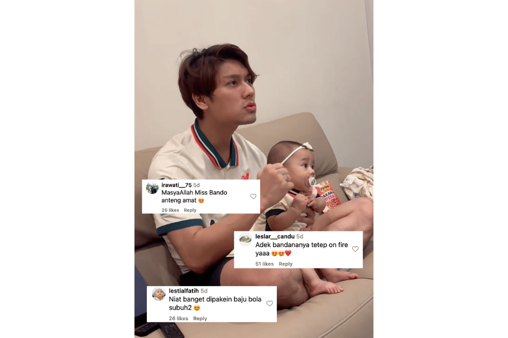Komentar dan reaksi netizen atas momen menggemaskan tersebut.png
