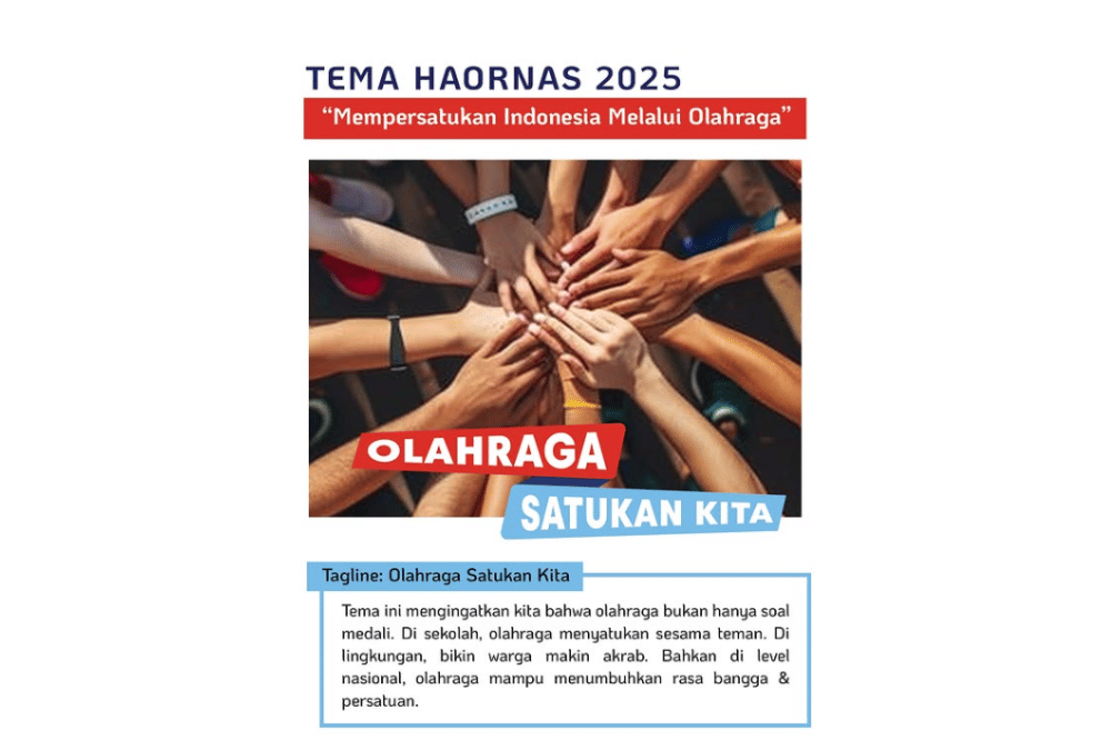 Tema dan Logo Hari Olahraga Nasional 2025