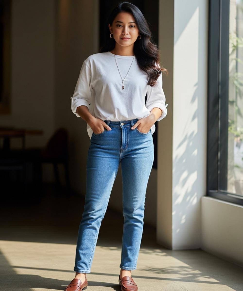 Loafers + Kemeja Putih + Celana Jeans.jpg