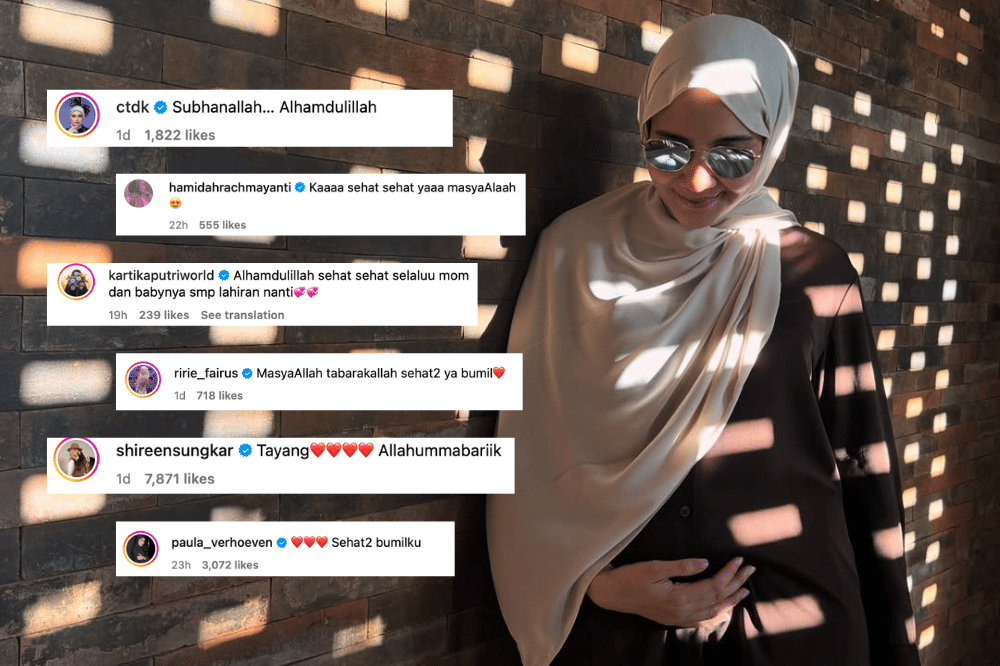 Ucapan selamat dan doa dari rekan artis atas kabar kehamilan kedua Zaskia Sungkar.png