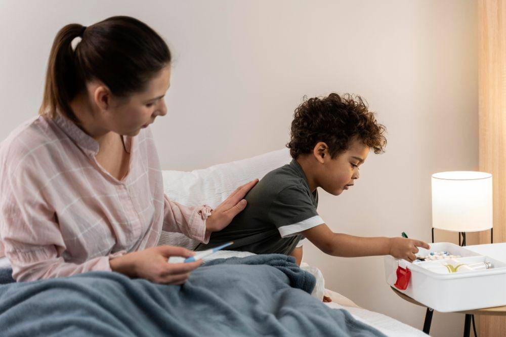 sick patient at home