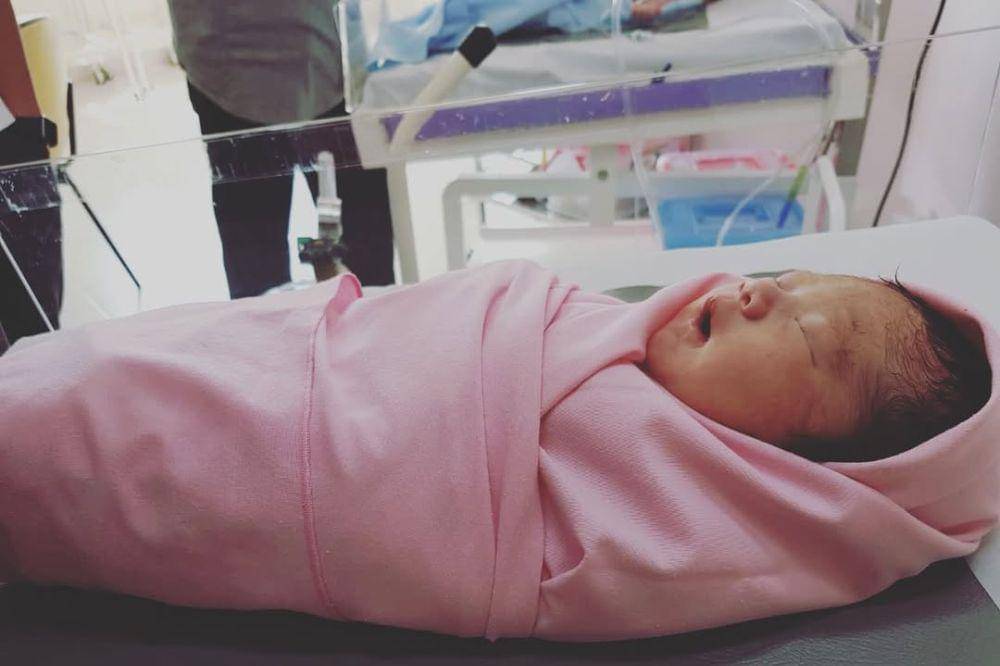 Nichole Zalya saat baru lahir