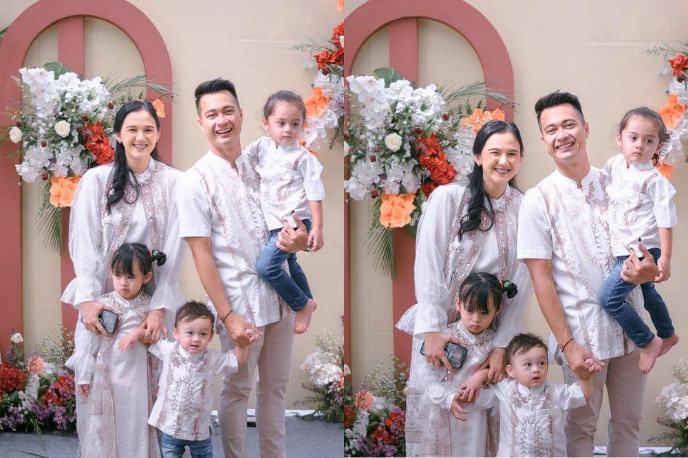 Eza Gionino dan keluarga