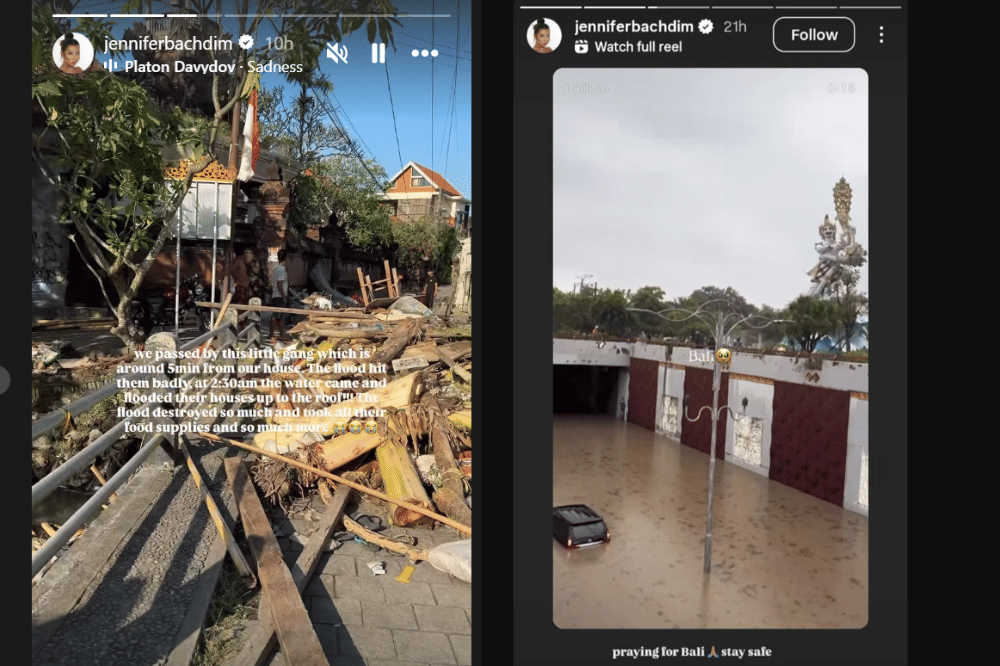 Artis yang Rumahnya Terdampak Banjir di Bali