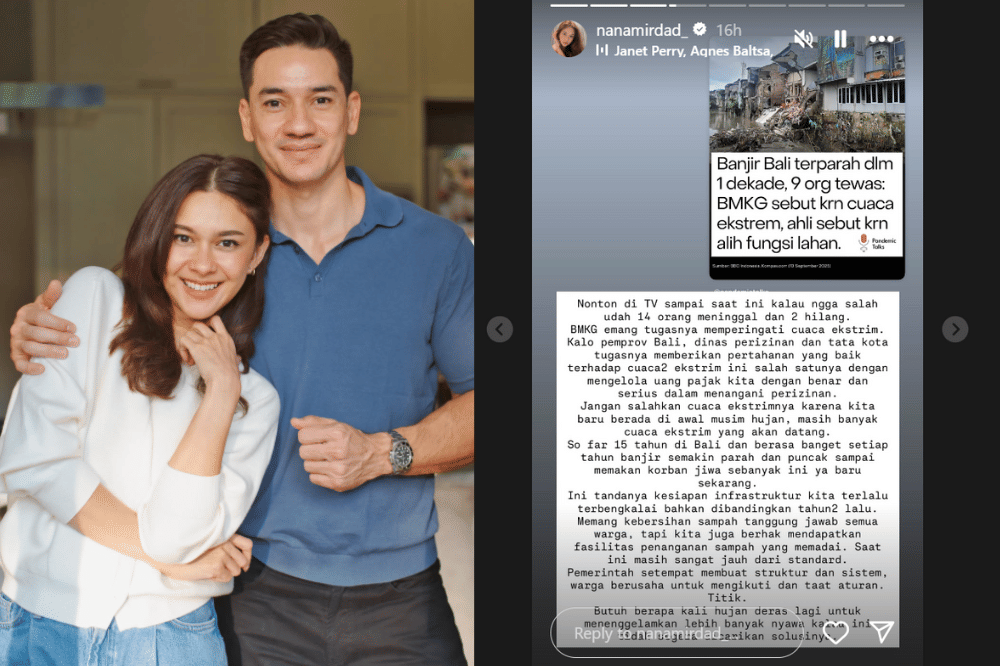 Artis yang Rumahnya Terdampak Banjir di Bali