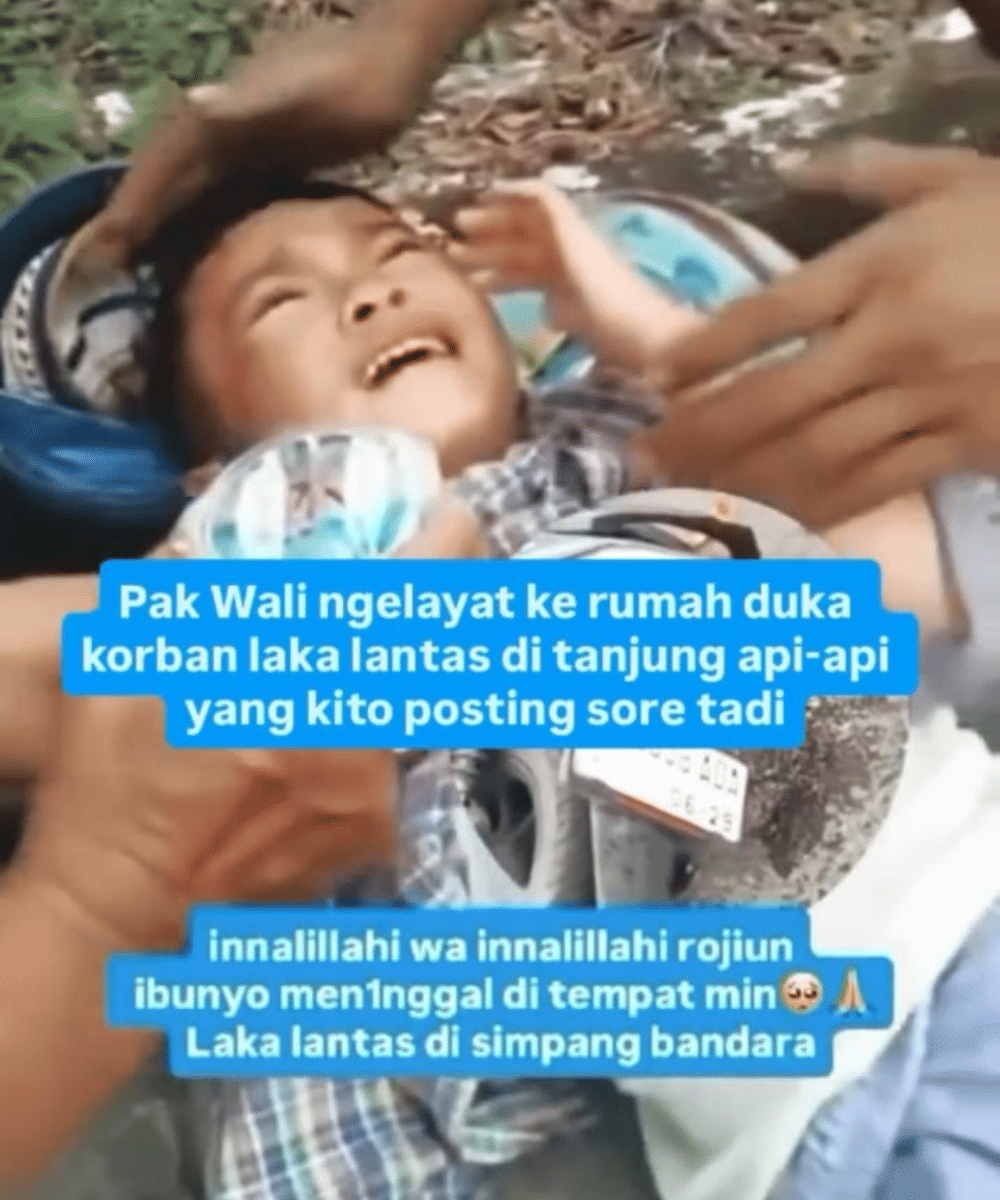 Kronologi kecelakaan ibu yang terserempet truk molen di Palembang