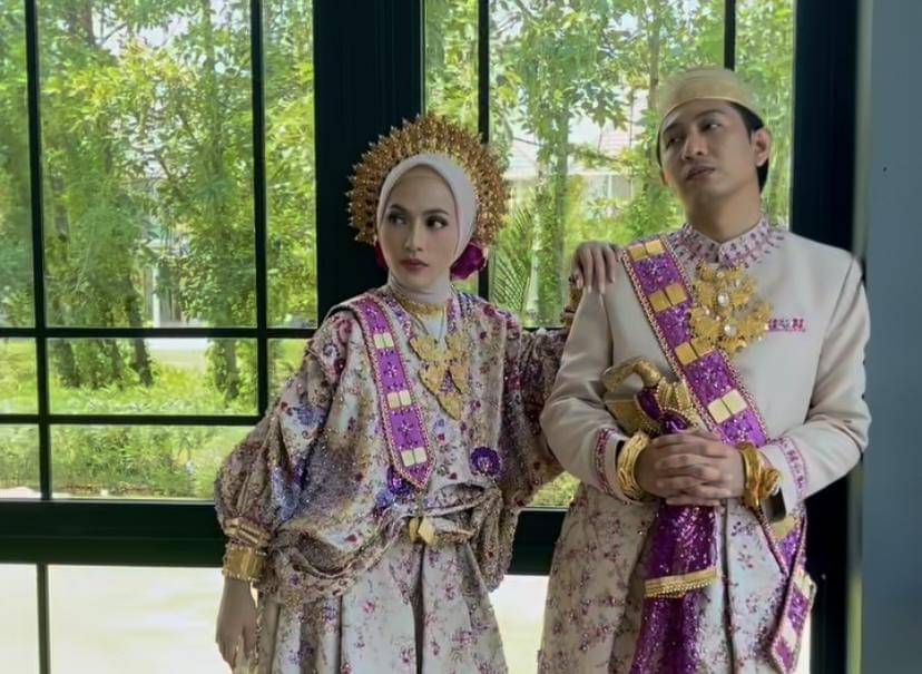 potret akad nikah Feby Putri dan Adam Febrian 