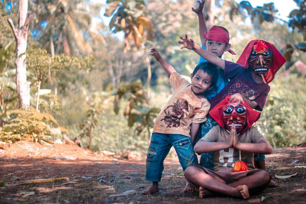 Anak-anak dengan ciri khas Indonesia