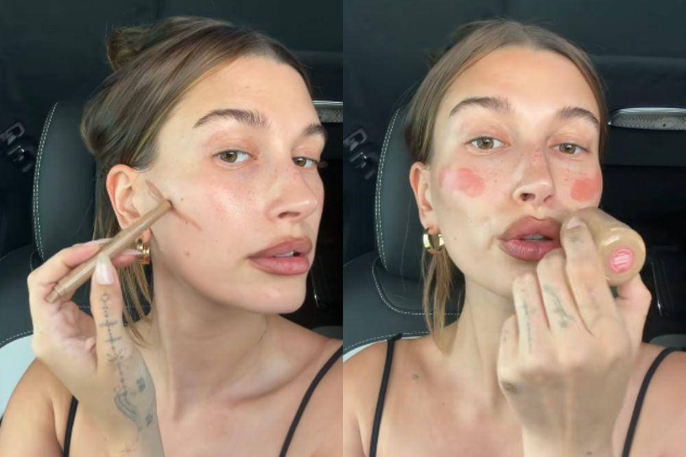 trik makeup hailey bieber