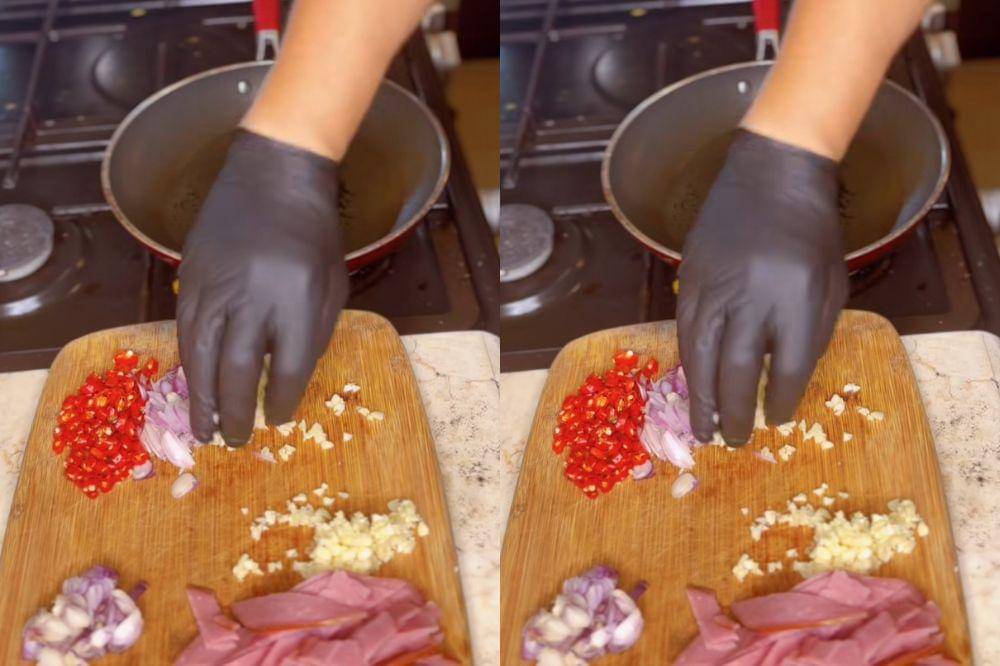 Bahan membuat spaghetti Carbonara Reza Respatiadi