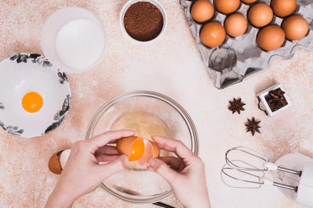 Bahan membuat waffle cokelat