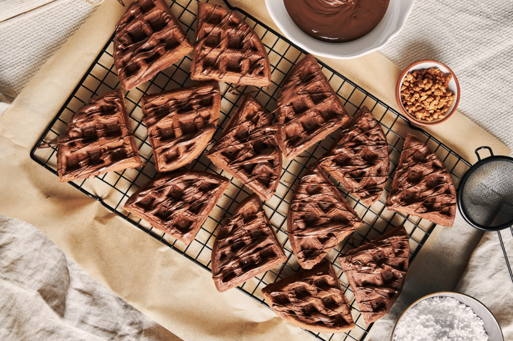 Resep waffle cokelat
