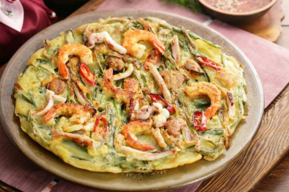 pajeon telur dadar ala korea