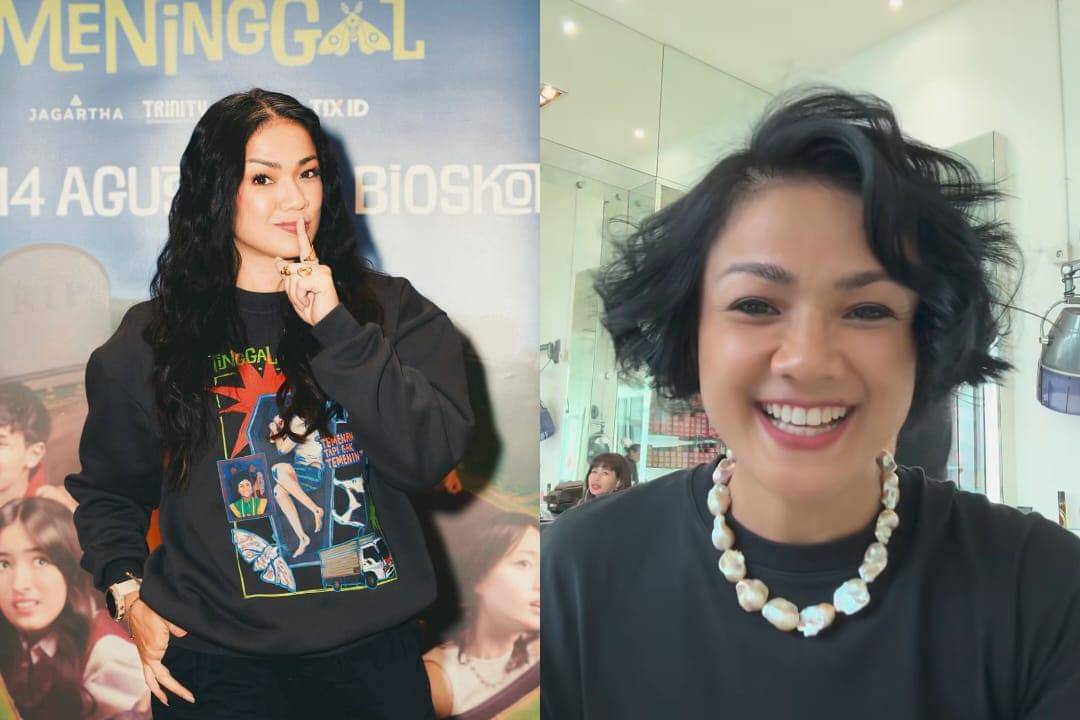 Nirina memotong rambut jadi pendek