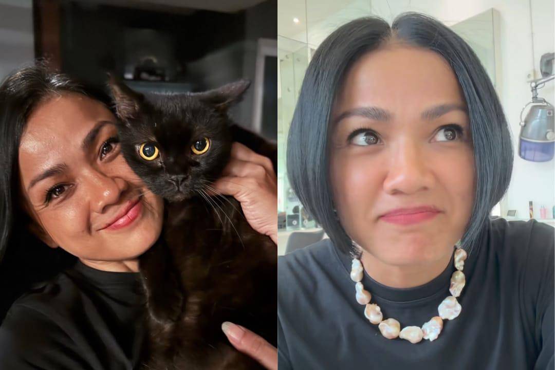 Nirina memotong rambut jadi pendek
