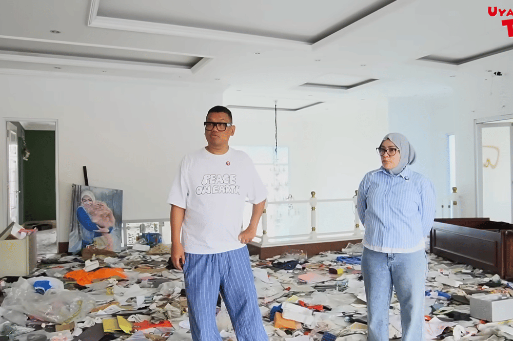 Foto rumah Uya usai dijarah