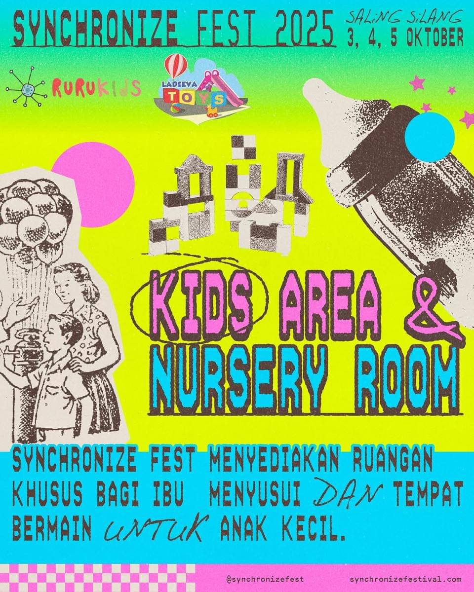 10 Fasilitas Menarik Synchronize Fest 2025, Ada Kids Area!