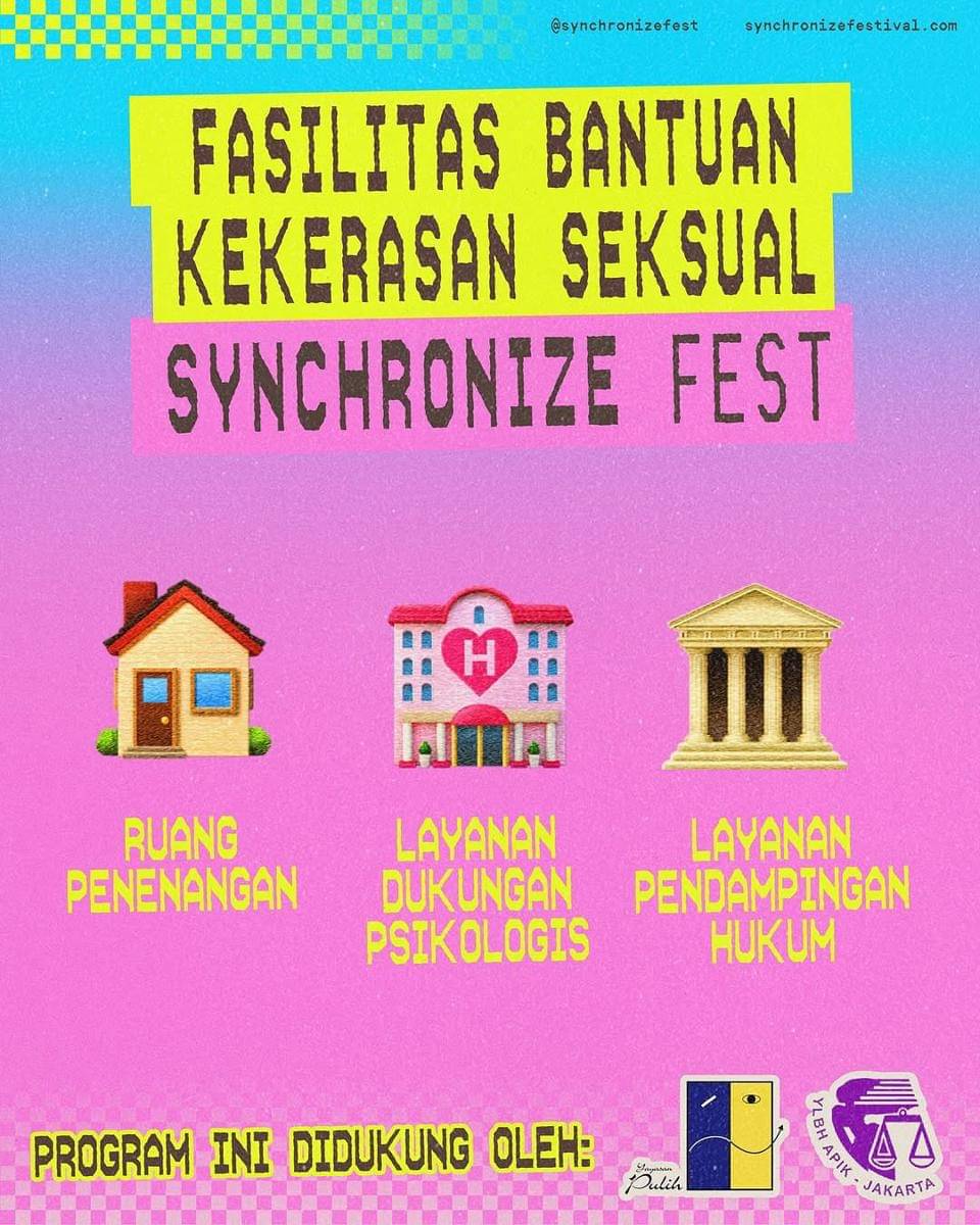 10 Fasilitas Menarik Synchronize Fest 2025, Ada Kids Area!