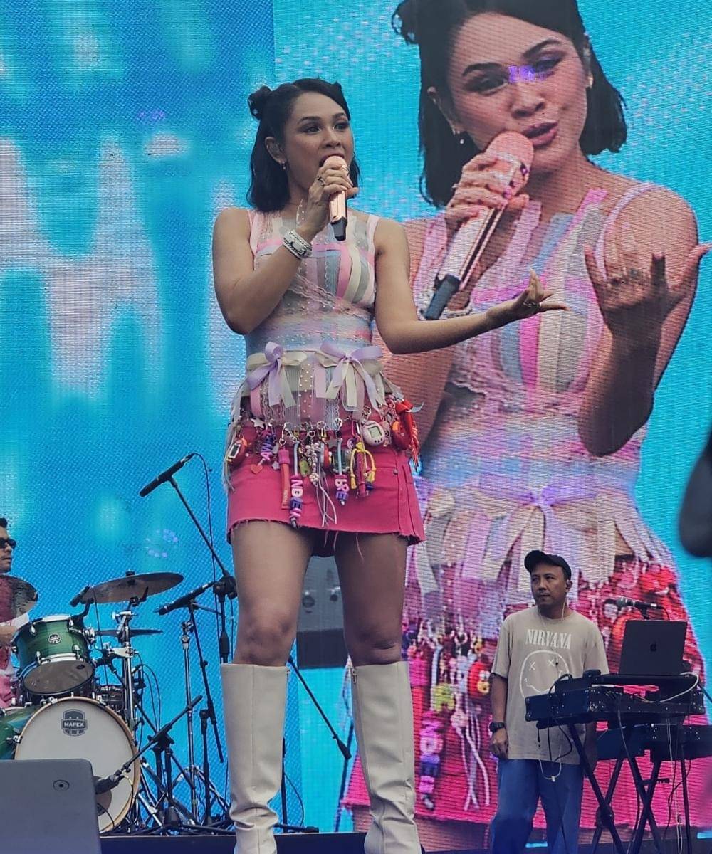 Potret Andien di Synchronize Fest 2025