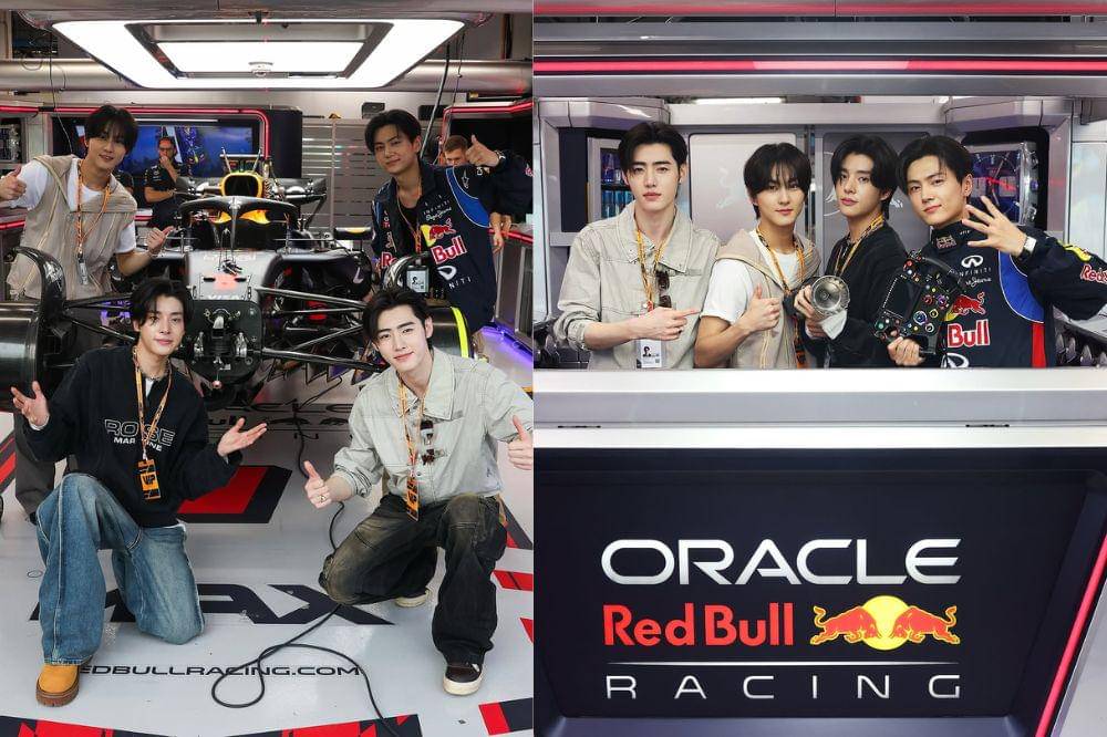 ENHYPEN at Red Bull Racing Garage