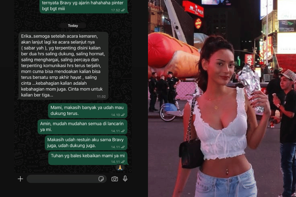 Isi Chat Mamanya Bravy untuk Erika Carlina
