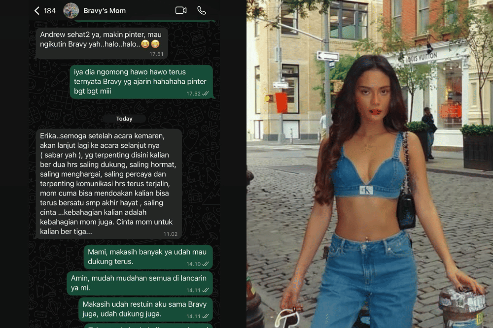 Isi Chat Mamanya Bravy untuk Erika Carlina