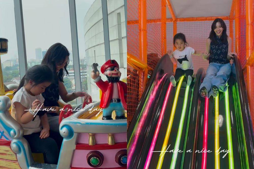 Momen Sheila ajak Gianna main di rumahnya