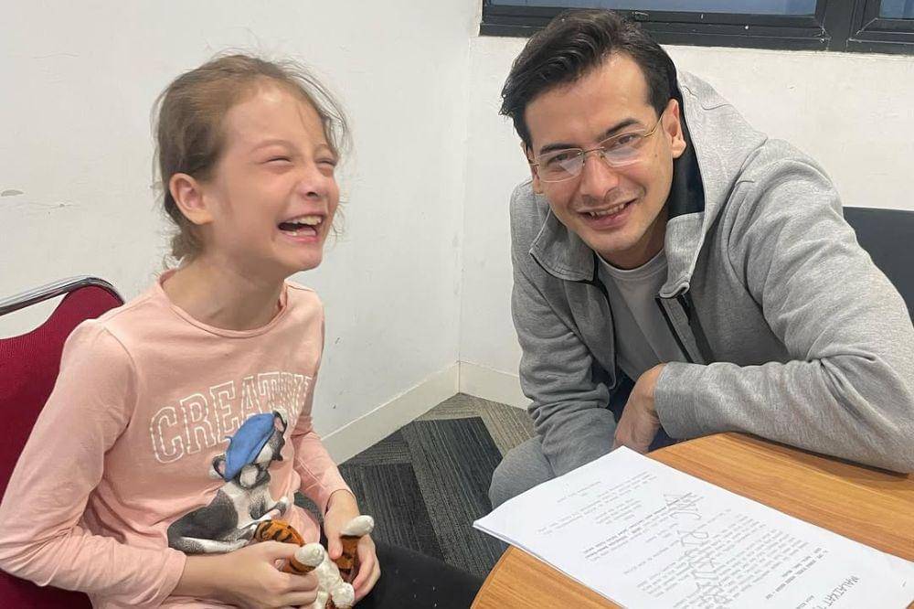 Momen lucu Shofia dan Papa Boy