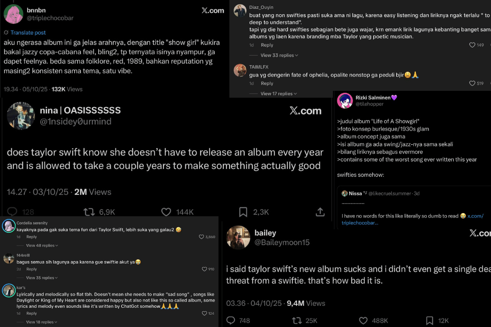 Album The Life of a Showgirl Tuai Kritik, Taylor Swift Aku Bukan Polisi Seni.png