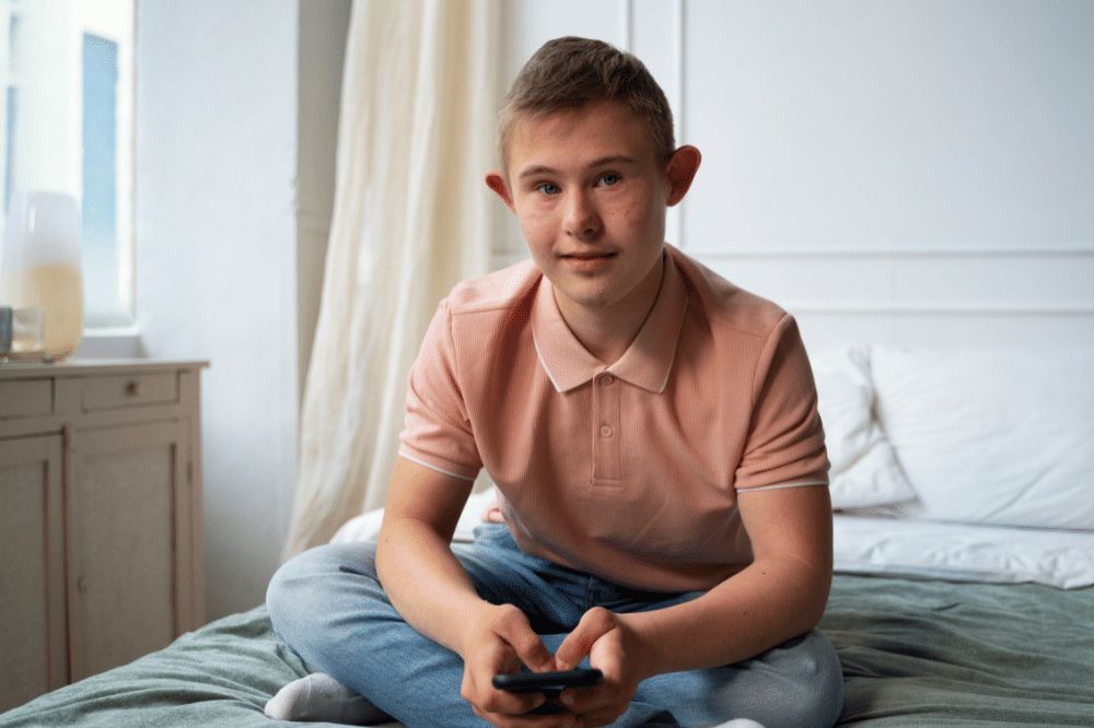 Anak laki-laki dengan autisme