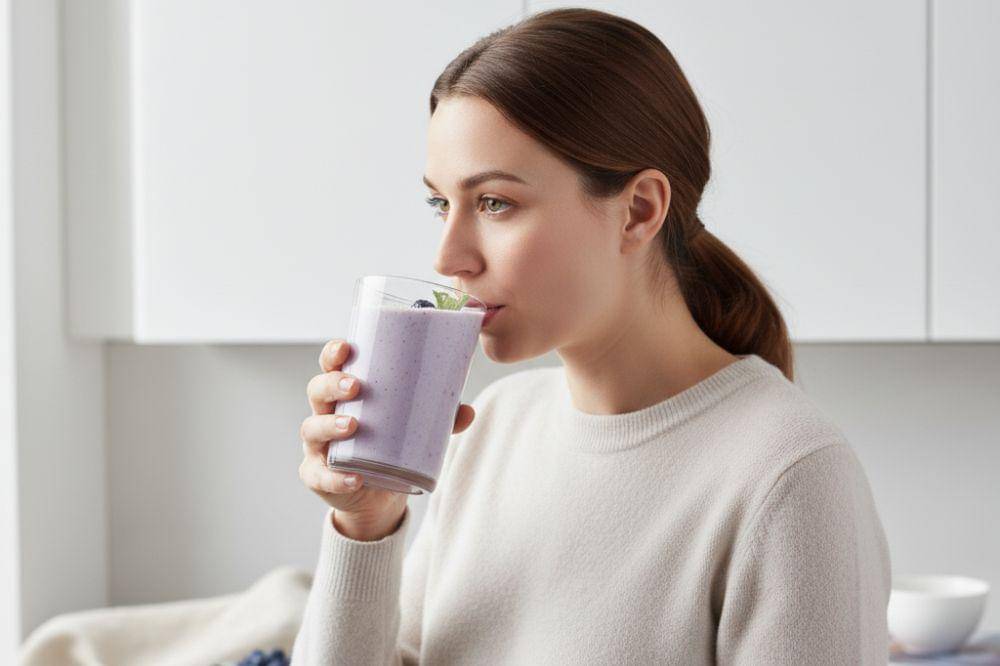 Smoothie Kelapa Blueberry: Rahasia Kulit Awet Muda Mama