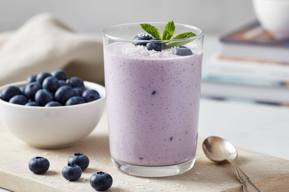 Smoothie Kelapa Blueberry: Rahasia Kulit Awet Muda Mama