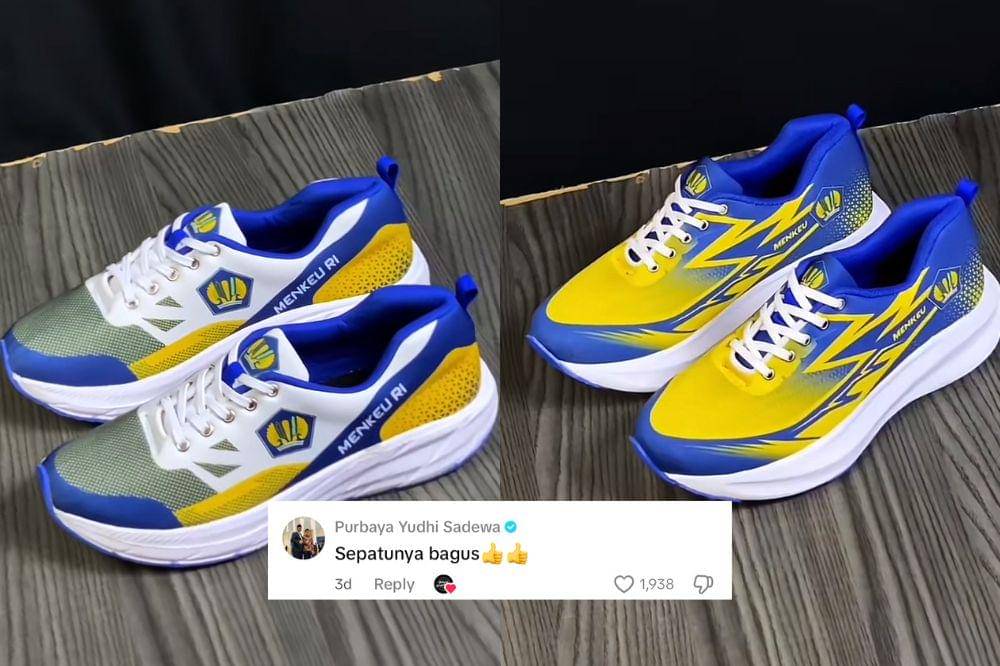 Sepatu viral custom untuk Menkeu Purbaya