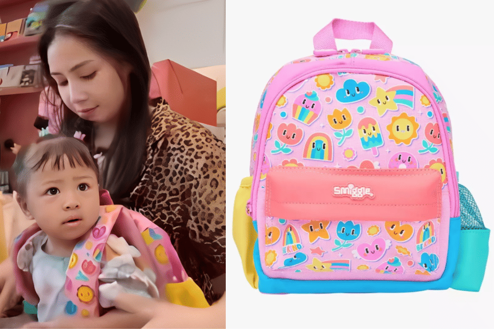 Lily dan Mama Gigi dengan tas warna-warni