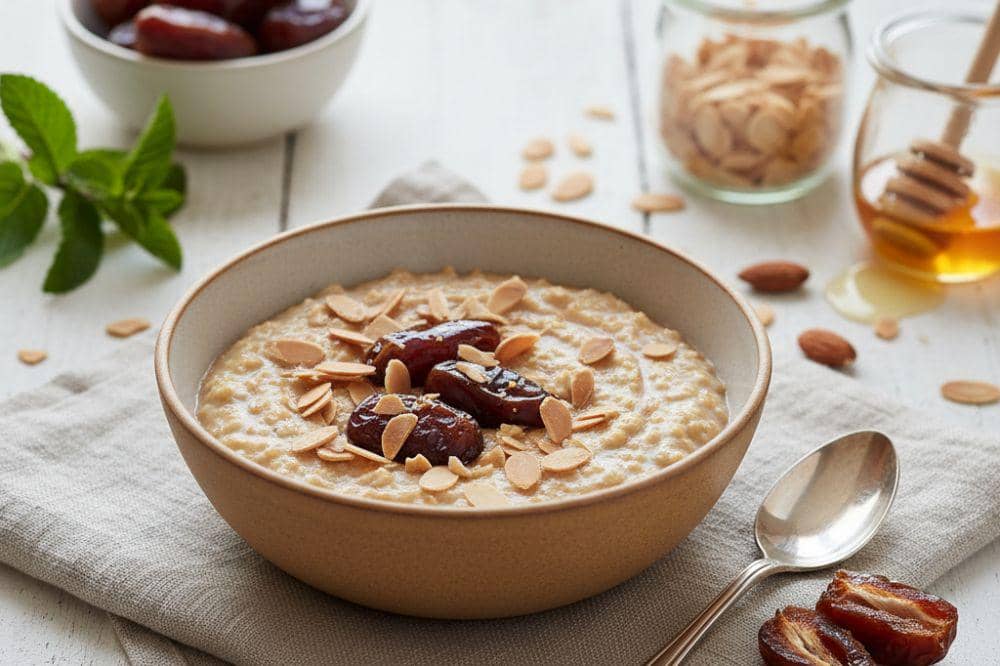 Resep Bubur Oat Kurma dan Almond untuk Mama Menyusui