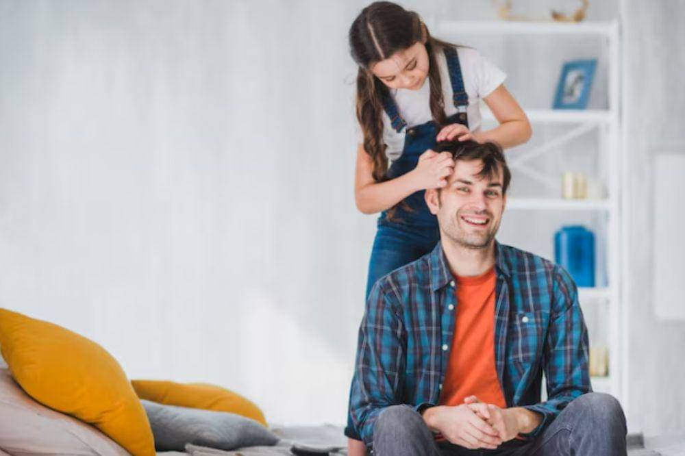 father and his sondaughter