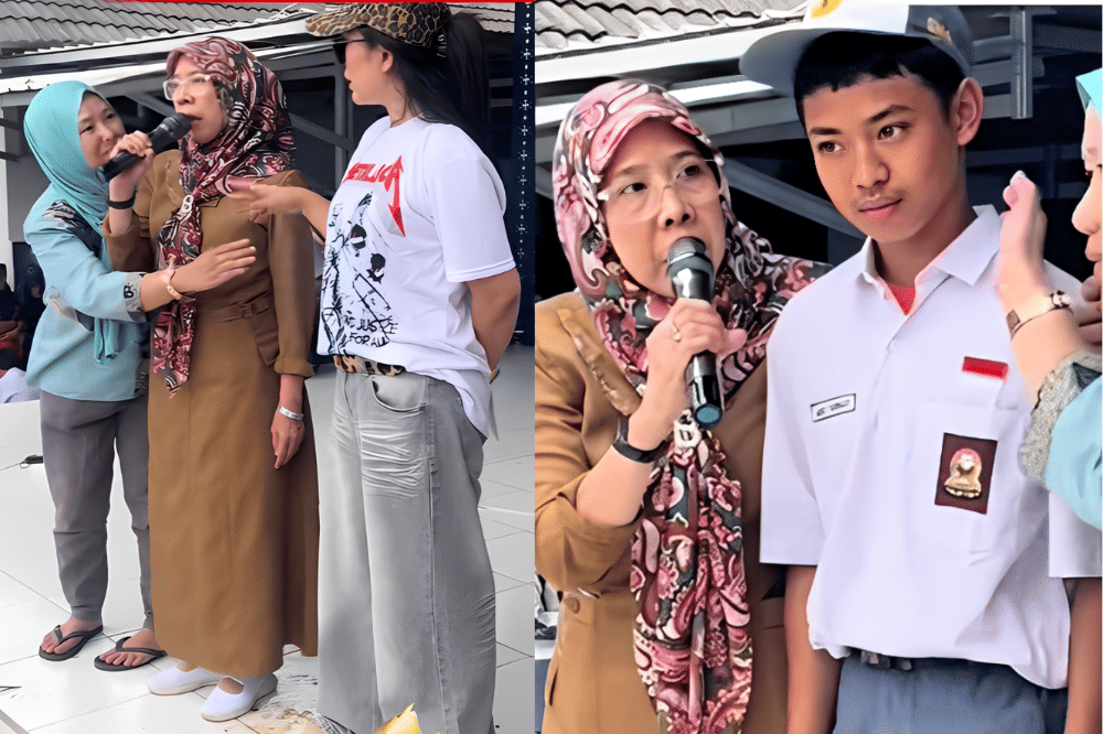 Guru dan Siswa "M" di SMK 7 Palembang