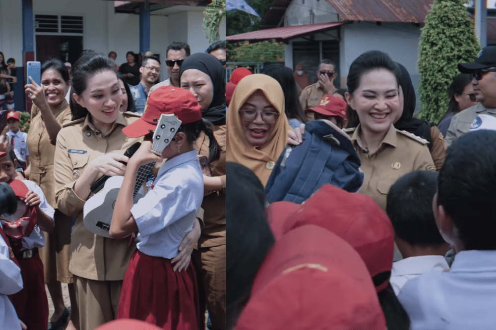 Dok. Kunjungan Sherly Tjoanda ke SD