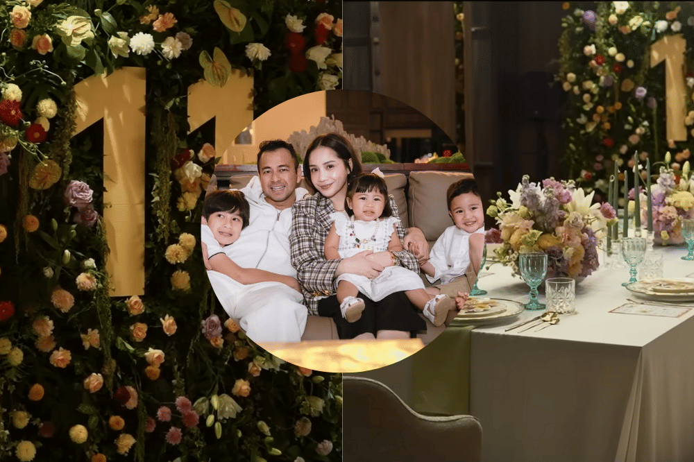 Dekorasi Anniversary Pernikahan Raffi Ahmad dan Nagita Slavina ke-11
