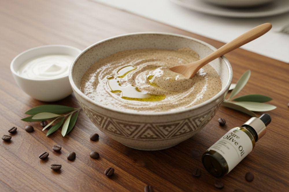 Resep Praktis Cerahkan Kulit Menghitam dengan Masker Kopi dan Yogurt.jpg