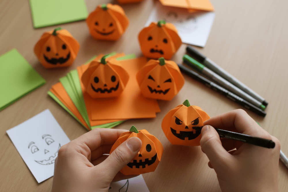 Cara Membuat Origami Labu