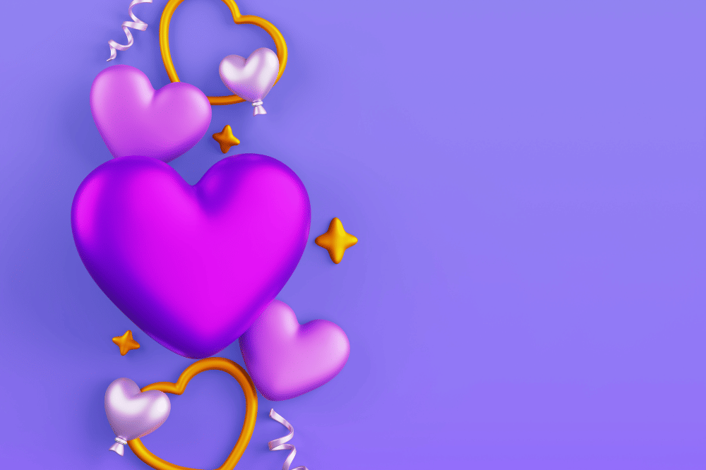 Arti Emoji Love Ungu