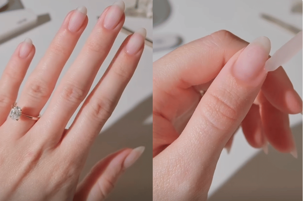 clean girl nail