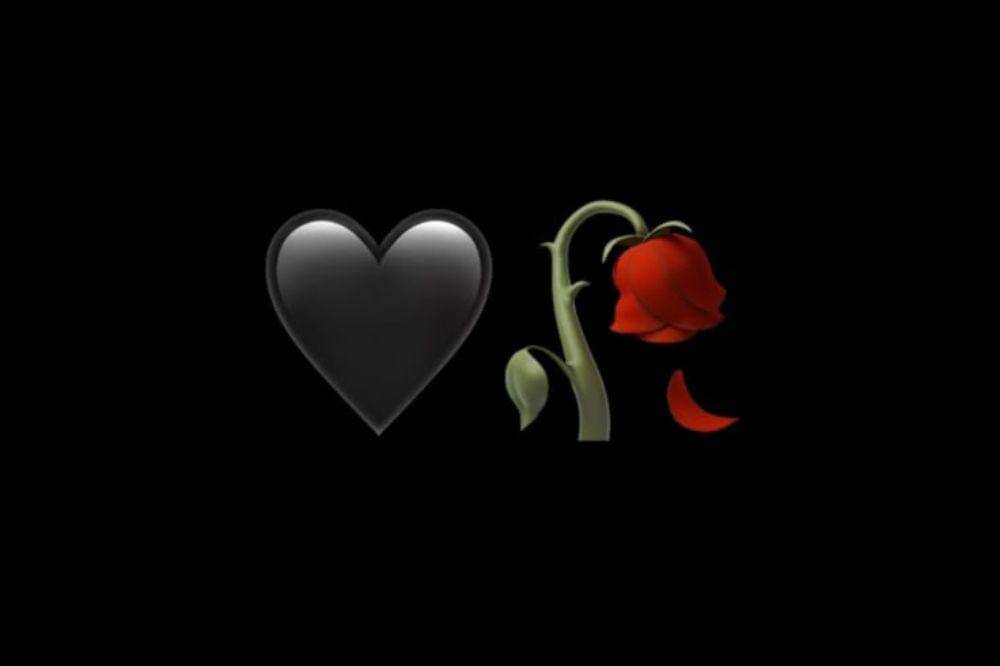 Arti Emoji Love Hitam
