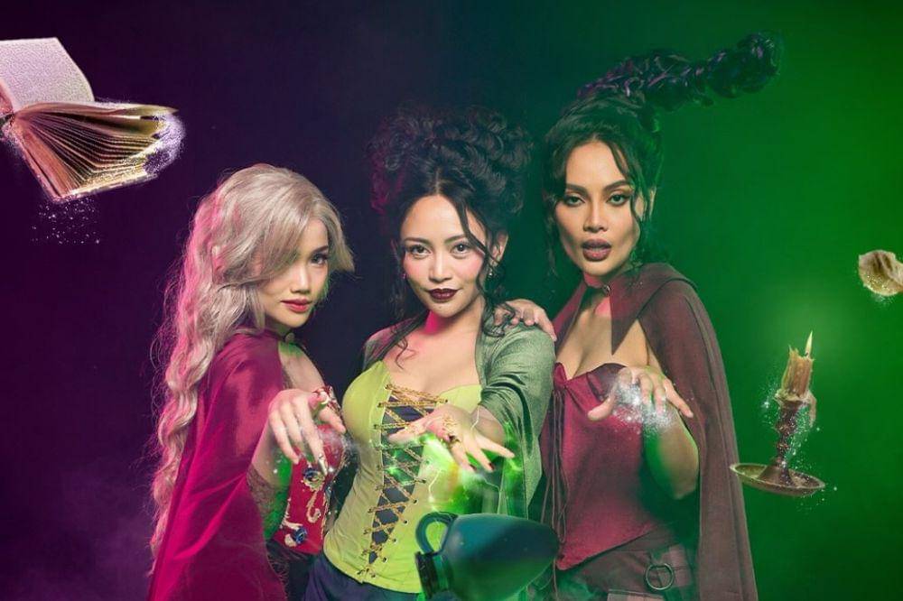 Fuji, Erika Carlina & Rachel Vennya Photoshoot Halloween ala Hocus Pocus.jpg