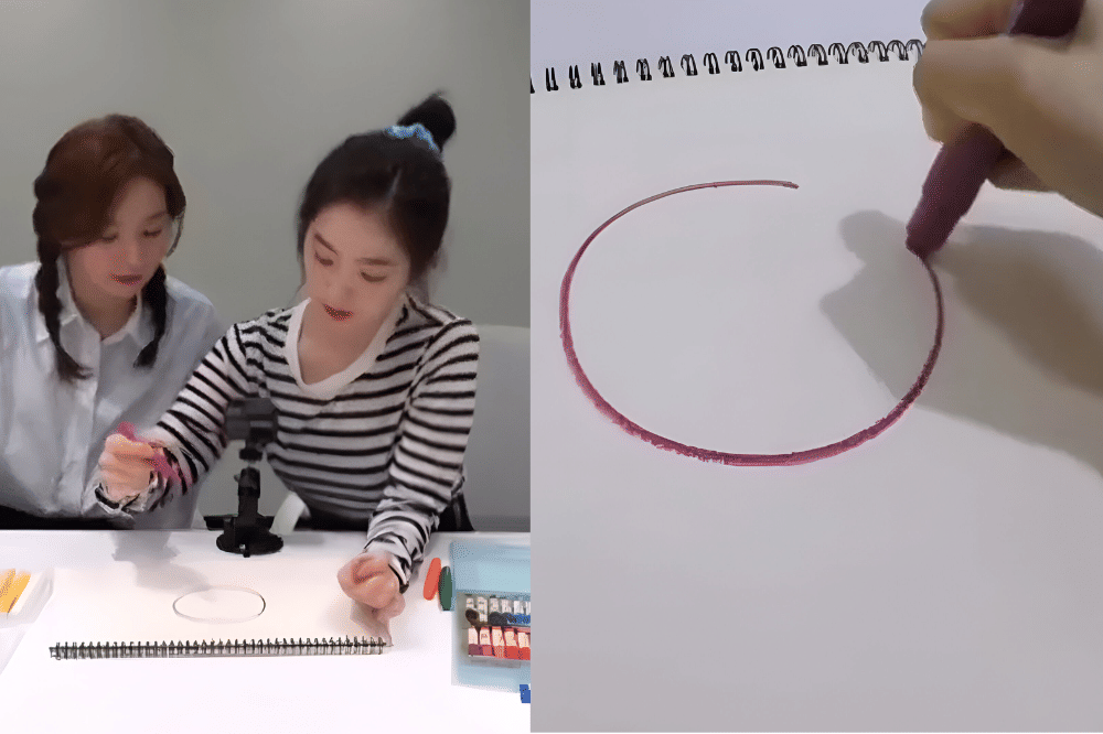 Irene bisa membuat lingkaran sempurna dalam sekali coba