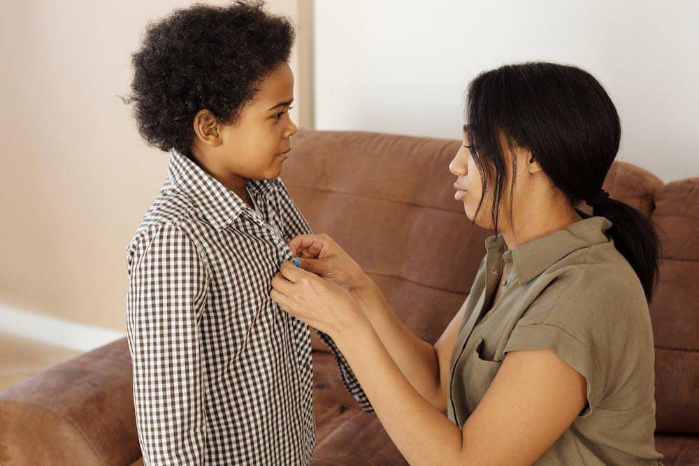 Mama dan anak laki-laki